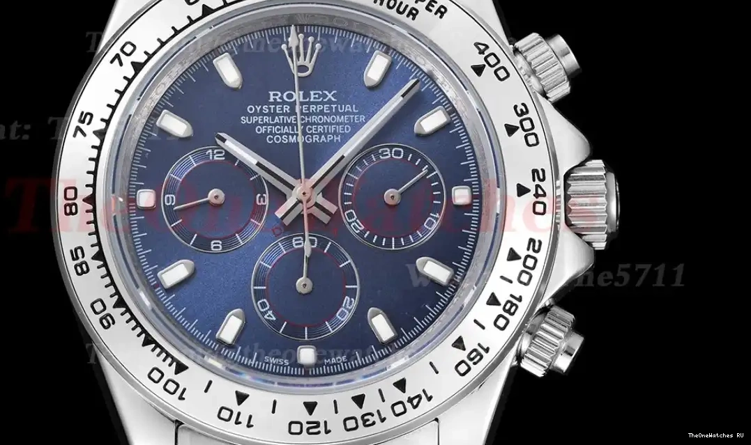 A3836 SS Stk SS Daytona Blue 40mm GDF 0405